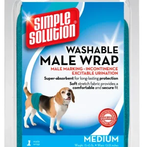 Simple Solution Washable Male Wrap Blue MD