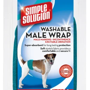 Simple Solution Washable Male Wrap Blue SM