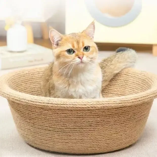 Sisal Cat Scratching Bed & Board – Wear‑Resistant Oval Pad - Image 2