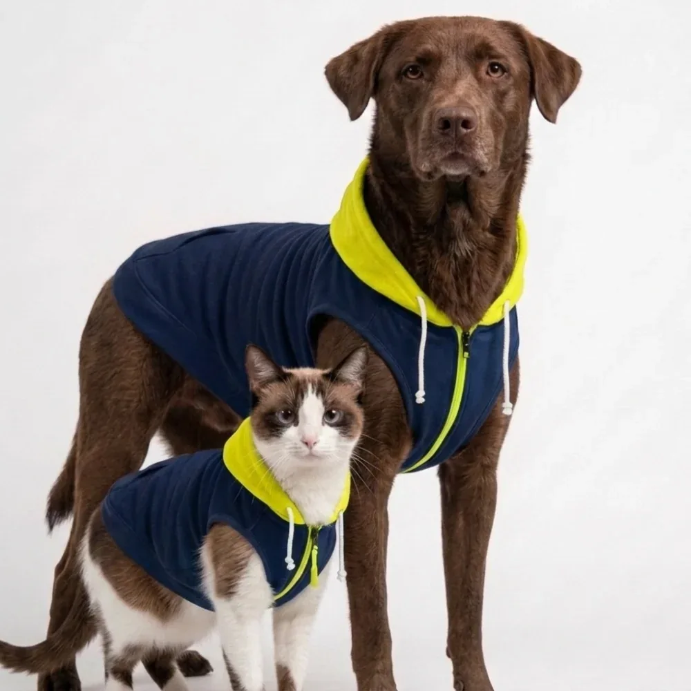 Skatrs Midnight Lime Hoodie For Dogs and Cats - Image 2