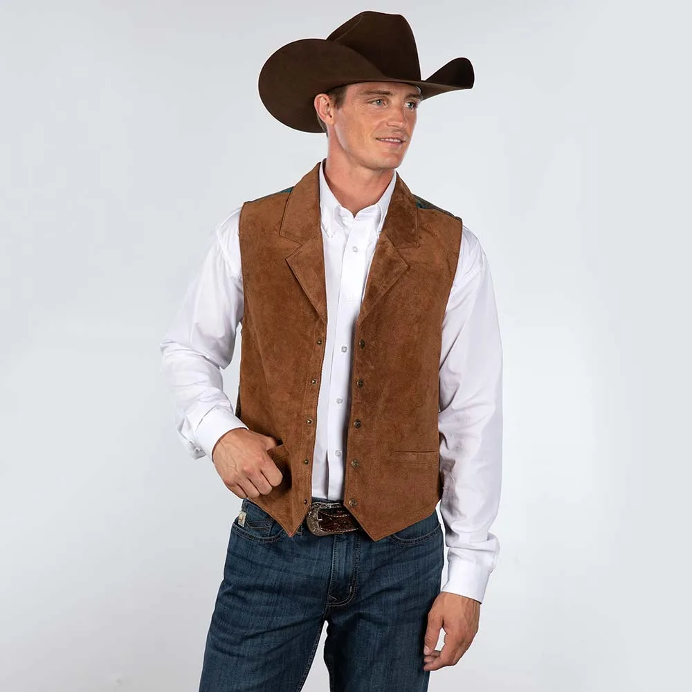 Skully Clothing Scully Cinnamon Brown Suede Vest - Image 2
