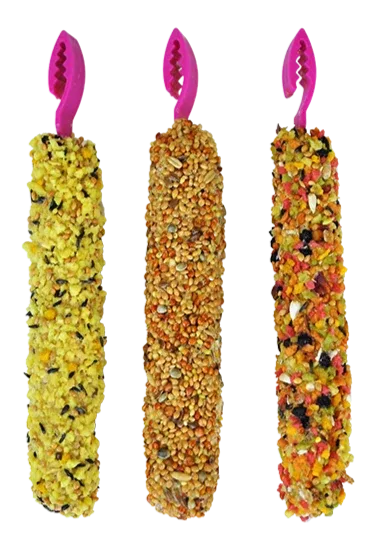 Smakers Parakeet 3n1 Mix Treat Sticks, 3 Pack, by A&E Cage Co - Image 2