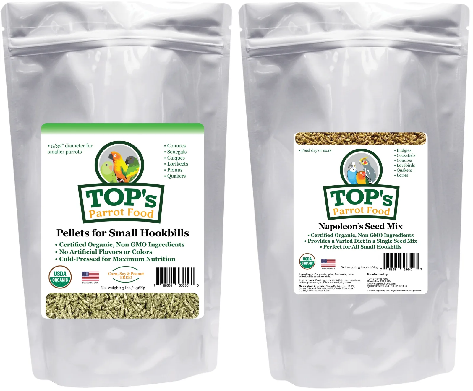Small Bird Pellet & Seed Two-Pack (includes shipping) - Image 2
