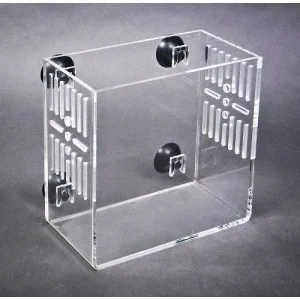 Small CITR2 In-Tank Refugium with Slots, Clear Back, Deluxe with Pump
