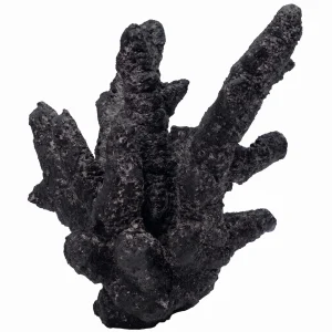 (SMALL) Mini Real Reef MIDNIGHT BLACK Branch Rock (1 Piece) - Real Reef