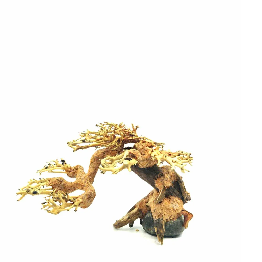 Small Size Bonsai Driftwood Tree on Rock M400