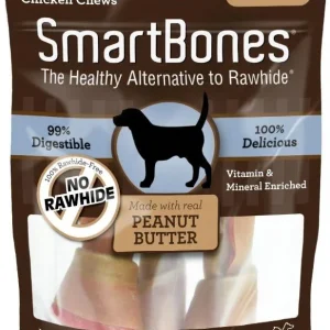 SmartBones Large Peanut Butter Chew Bones Dog Treats