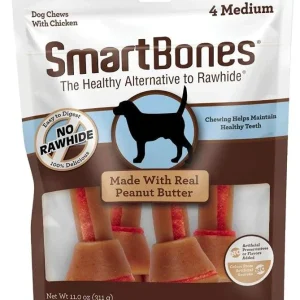 SmartBones Medium Chicken and Peanut Butter Bones Rawhide Free Dog Chew