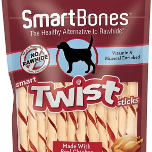 SmartBones Vegetable and Chicken Smart Twist Sticks Rawhide Free Dog Chew