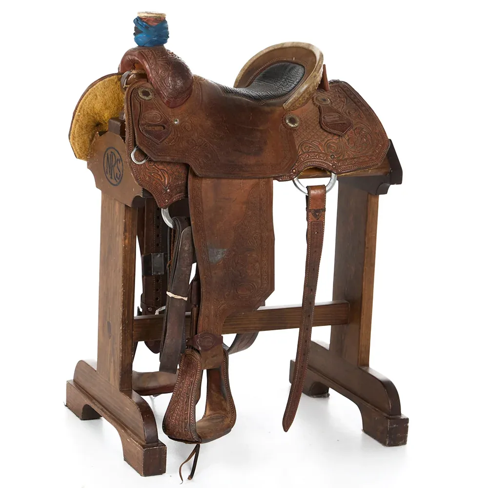 Smarty Saddlery Used 14.5in Single Skirt Combo Tooled Team Roper