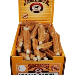 Smokehouse Chicken Kabobs Dog Treats Display 70ct