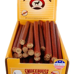 Smokehouse USA Made Beefy Rolls Dog Treats 60 ct Display Box