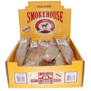 Smokehouse USA Made Prime Slice Dog Chew Shelf Display Box 20 ct 10-12 in