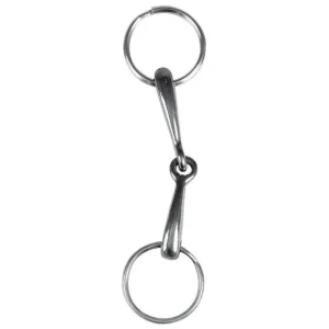 Snaffle Bit Keychain Silver