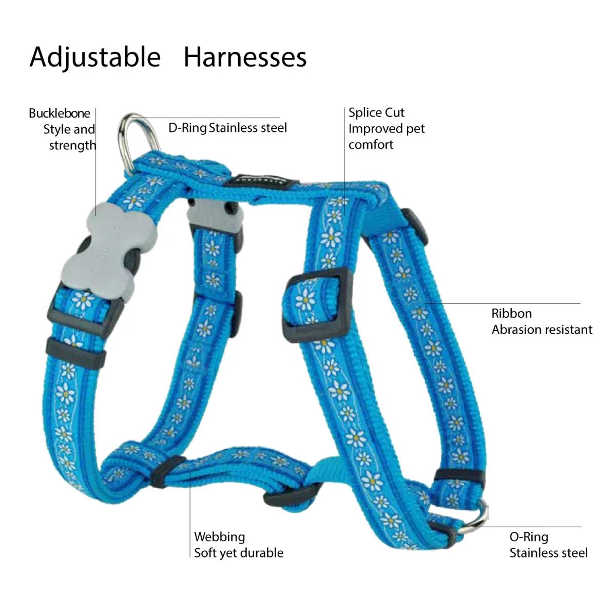 Snake Eyes Orange Dog Harness - Image 2
