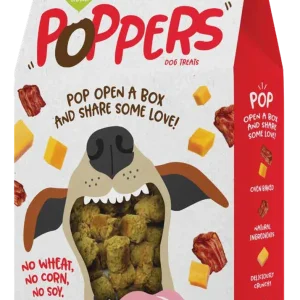 Snicky Snak Poppers Dog Treat Bacon & Cheese 10 oz