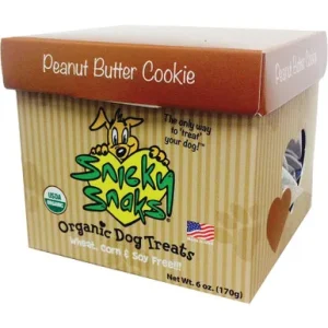 Snicky Snaks Usda Certified Organic Peanut Butter Cookie Treat, 12Lb Bulk Box