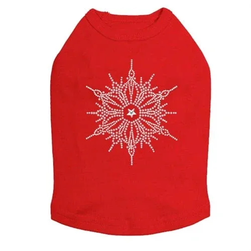 Snowflake 1 Rhinestone Dog Tank - Many Colors - Image 2