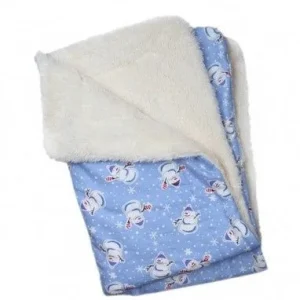 Snowman & Snowflakes Flannel-Ultra-Plush Blanket