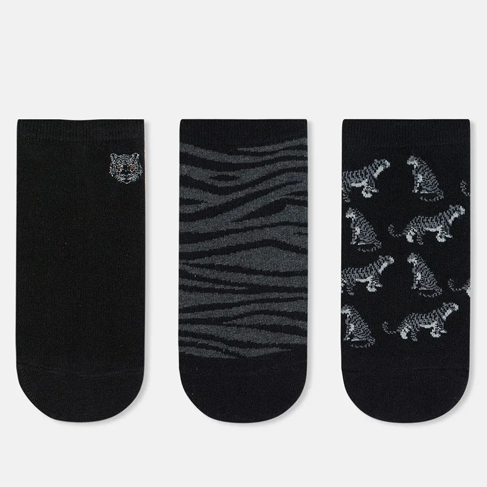SocksXpress WWF Formal Lowcut Socks for Men (Pack of 3)