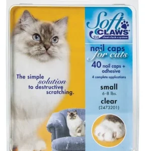 Soft Claws Nail Caps for Cats Clear