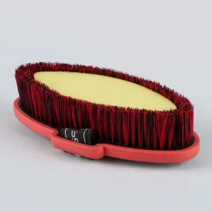 Soft-Touch Body Wash Brush Black & Red