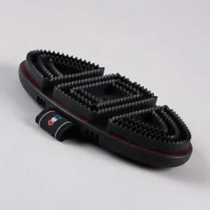 Soft-Touch Flexi Curry Comb Black & Red