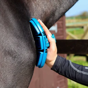 Soft-Touch Flexi Curry Comb Med Blue & Peacock