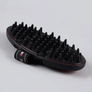 Soft-Touch Flexi Massage Brush Black & Red