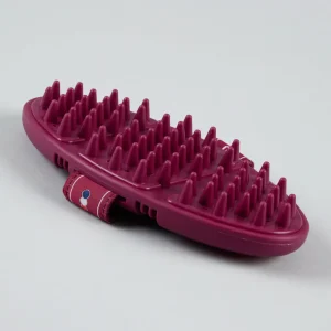 Soft-Touch Flexi Massage Brush Wine & Fuchsia