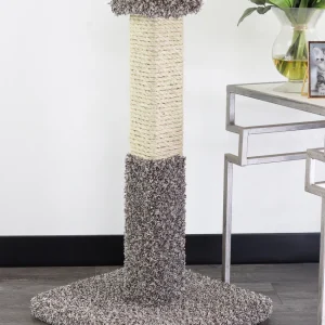 Solid Wood Cat Scratching Post — Heavy-Duty Sisal & Stable Base