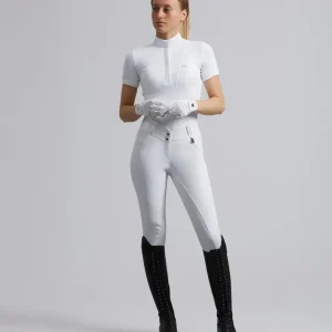 Sophia Ladies Full Seat High Waist Competition Riding Breeches White