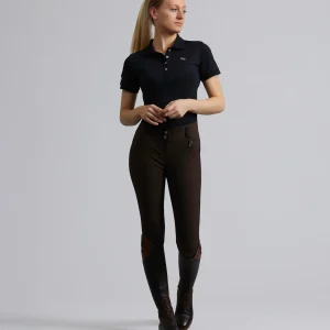 Sophia Ladies Full Seat High Waist Riding Breeches Chocolate