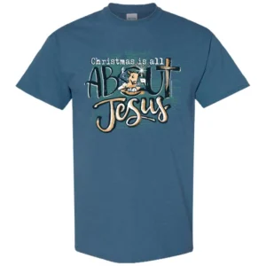 Southern Couture Women's Blue About Jesus Tee
