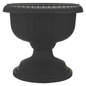 Southern Patio Ambassador Grecian Urn 18in Blk