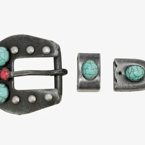 Southwest Collection Grey Steel Buckle Set 5/8 Gry