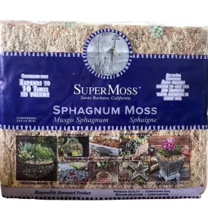 Sphagnum Moss, 1.1 pound mini bale