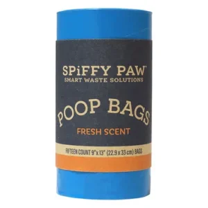 Spiffy Paw Fresh Scent Recycled Poop Bags for Waste Disposal