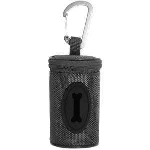 Spiffy Paw Gray Poop Bag Dispenser w/ Unscented Waste Disposal Bags