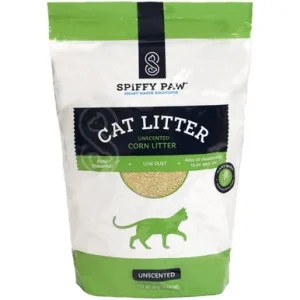 Spiffy Paw Unscented Corn Clumping Cat Litter