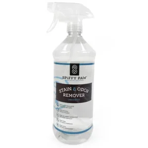 Spiffy Paw Unscented Stain & Odor Remover Spray Formulated for Dogs & Cats