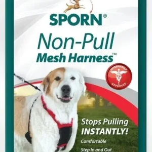 Sporn Non Pull Mesh Harness for Dogs - Black - Large/X-Large