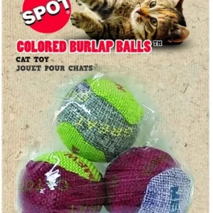 Spot Burlap Balls Cat Toys Assorted Colors
