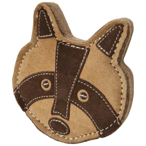 Spot Dura-fuse Leather Chunky Dog Toy Racoon 5 in