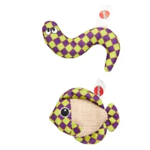 Spot Gone Fishin Cat Toy With Catnip Assorted 6.5 In
