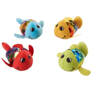 Spot Plush Jittery Fish Cat Toy Assorted Color 3 in 1ea