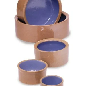 Spot Stoneware Crock Dog Bowl Blue 4.75 in