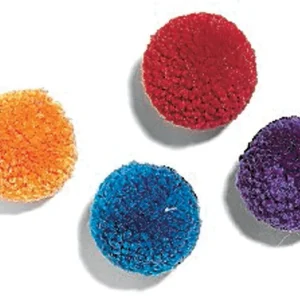 Spot Wool Pom Poms Cat Toy with Catnip Assorted, 1.5 in 4 ct