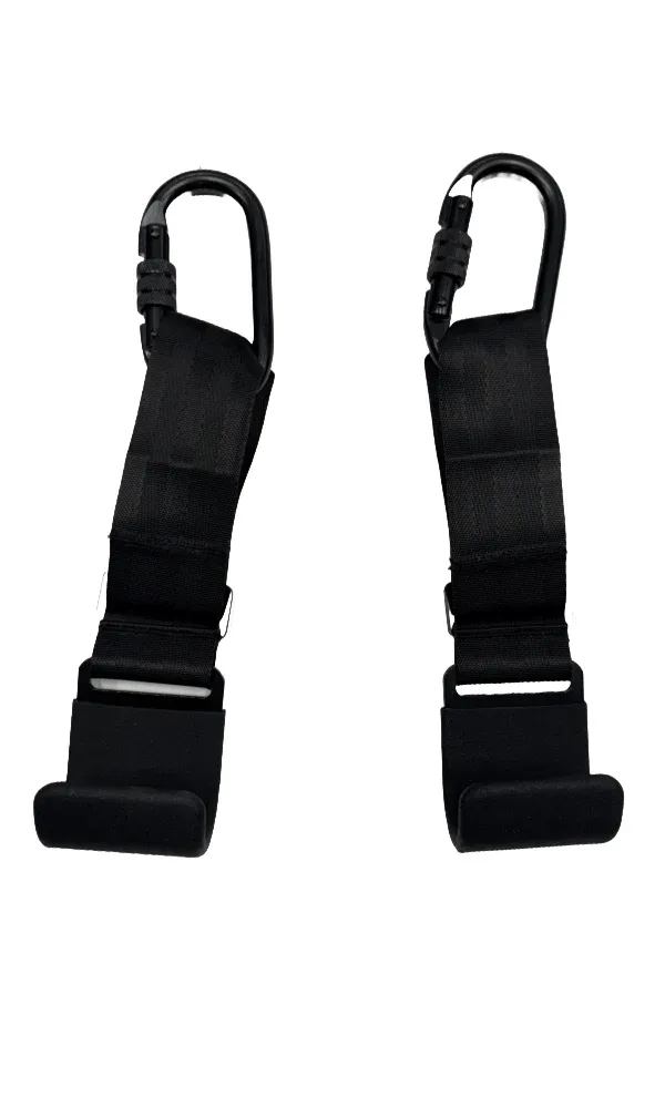 Squat Harness - Barbell & Trap Bar Hook Straps (Pair) for The Squat Harness V3/V4