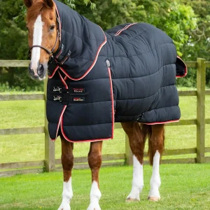 Stable Buster 450g Stable Rug with Neck Cover Black